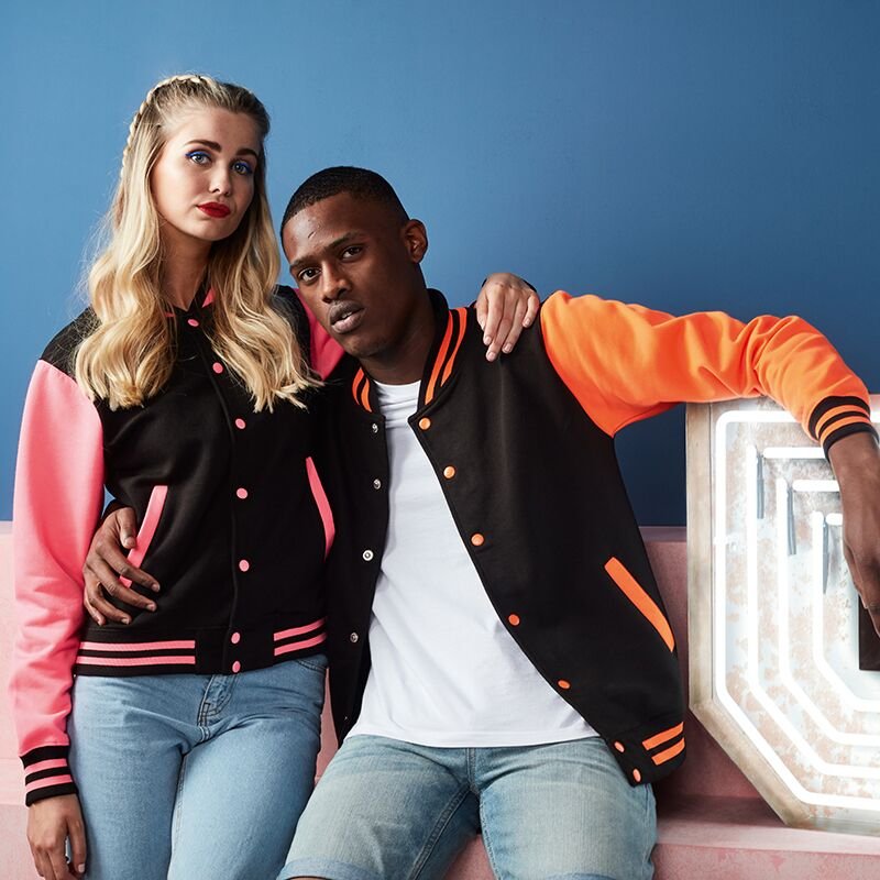 AWDis Electric Varsity Jacket