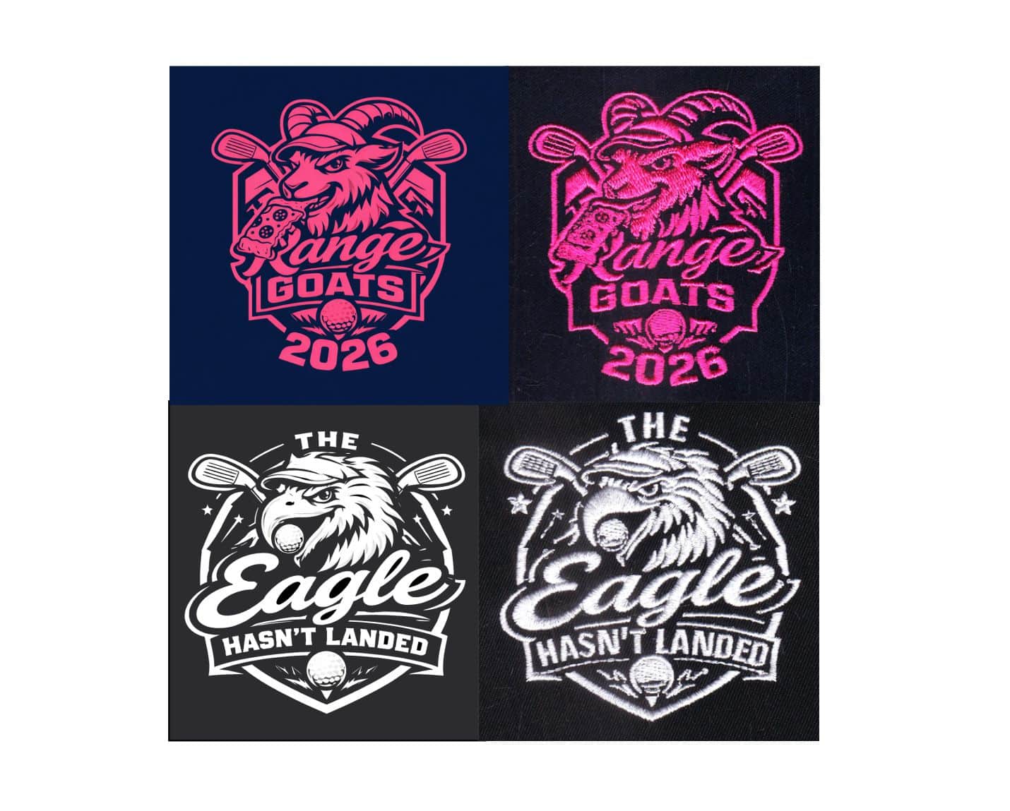 Top Quality Embroidered Golf Logos