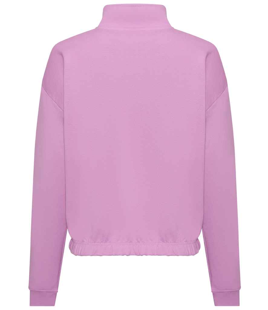 AWDis Ladies Cropped 1/4 Zip Sweatshirt