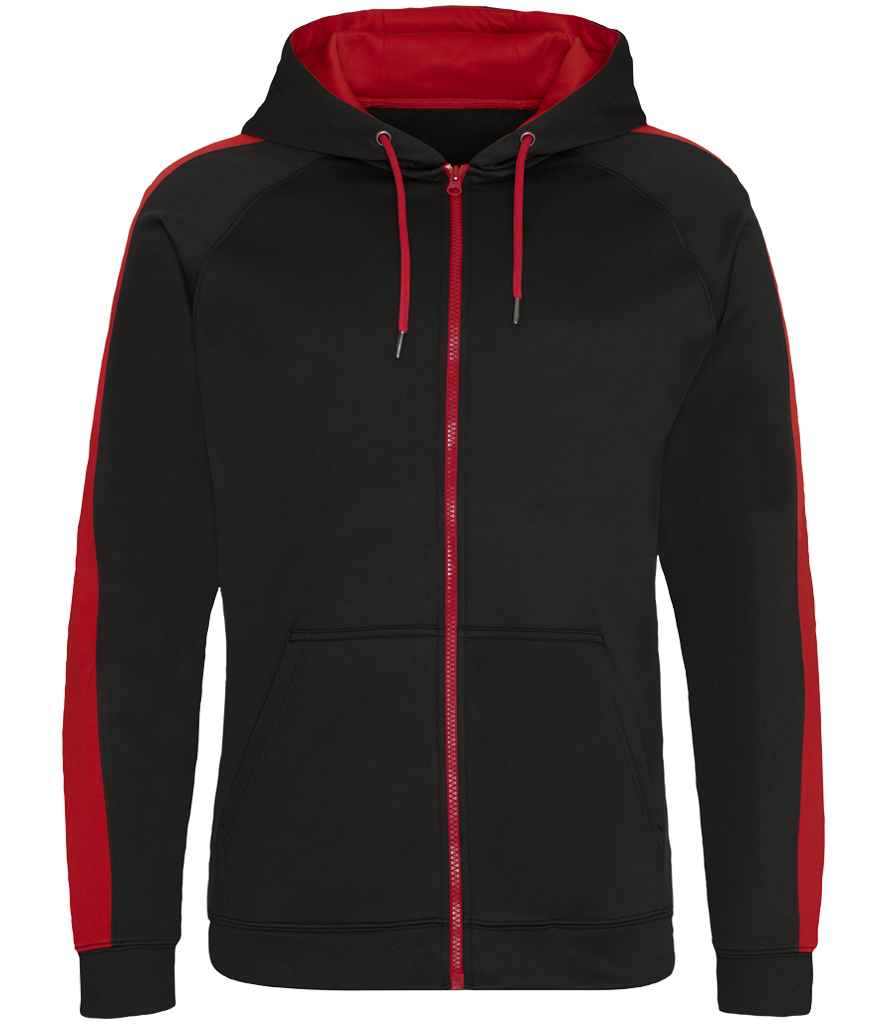 AWDis Contrast Sports Polyester Zoodie