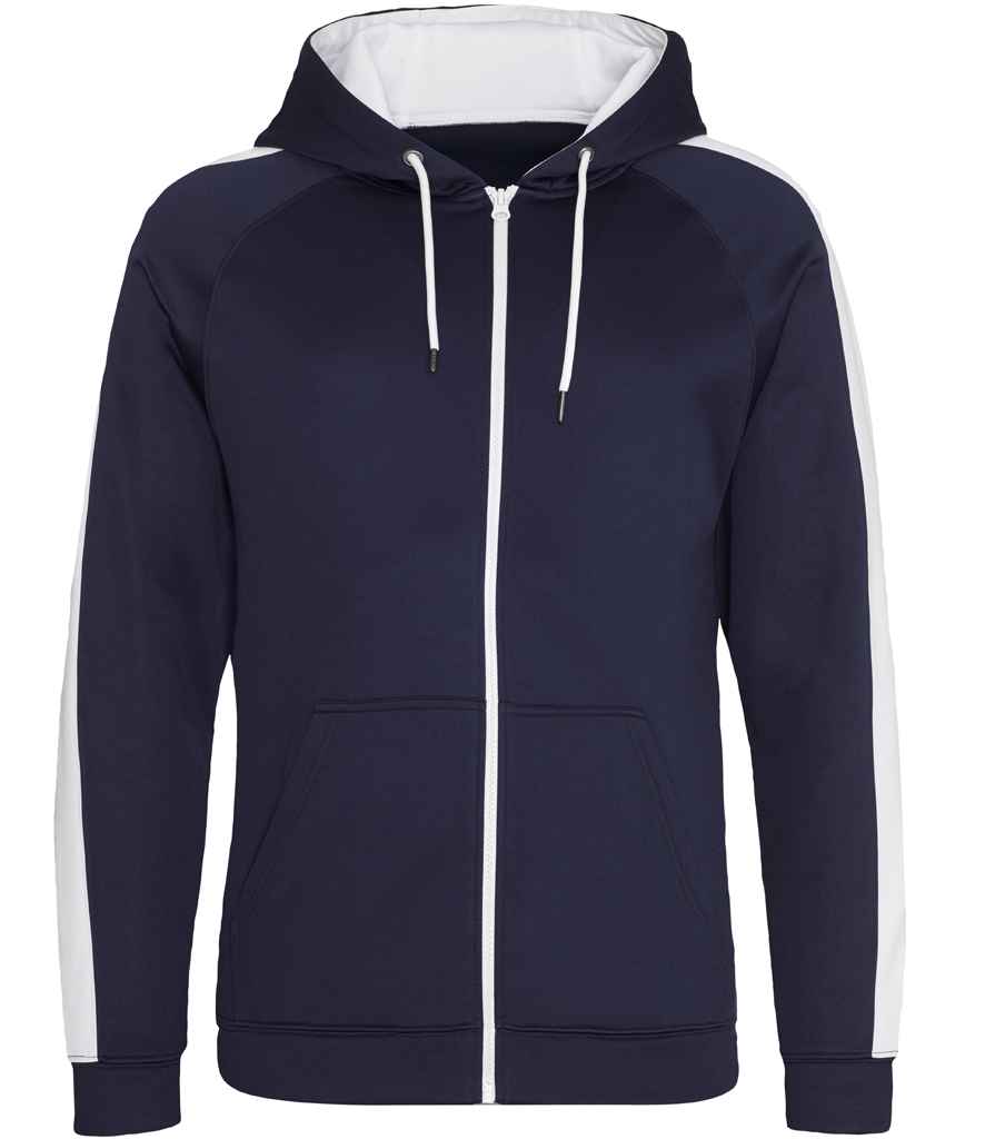 AWDis Contrast Sports Polyester Zoodie