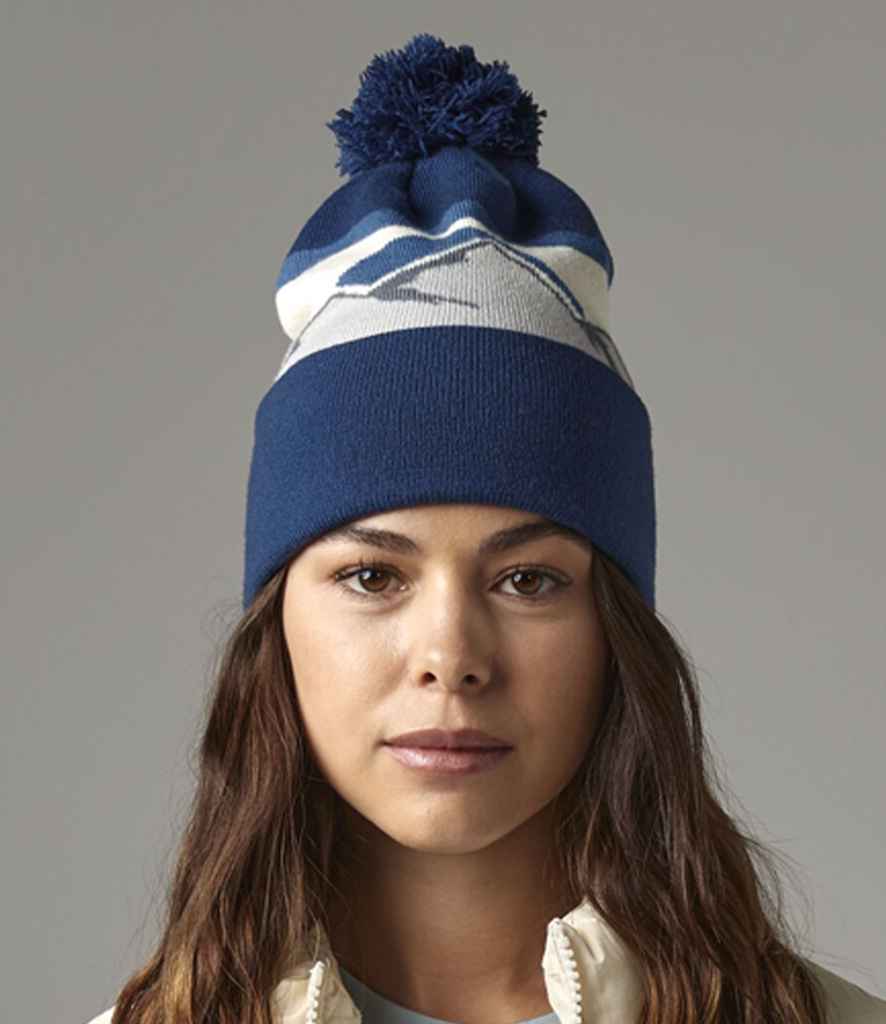 Beechfield Mountain Peaks Pom Pom Beanie
