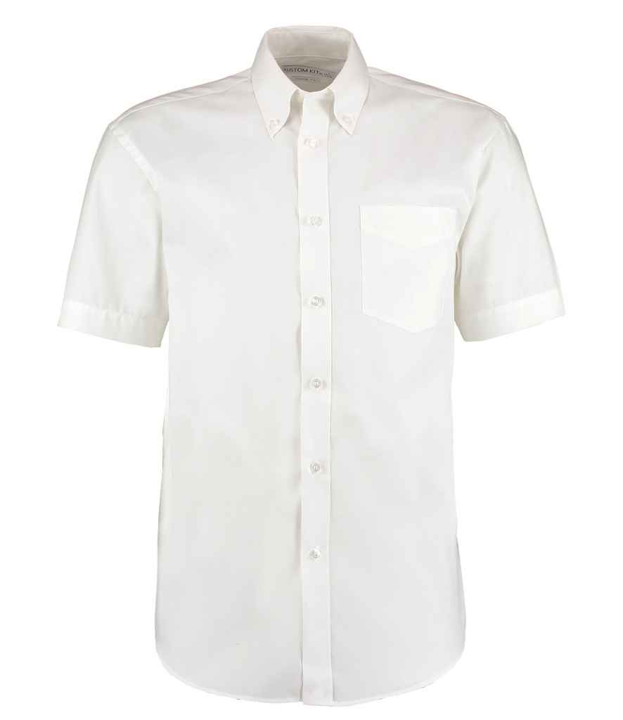 Kustom Kit Premium Short Sleeve Classic Fit Oxford Shirt