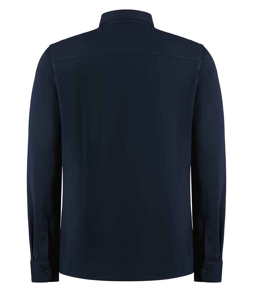 Kustom Kit Long Sleeve Superwash® 60°C Piqué Shirt