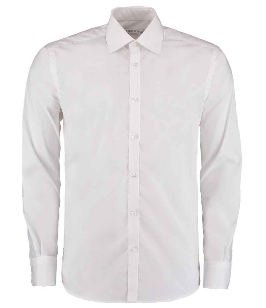 Kustom Kit Long Sleeve Slim Fit Business Shirt