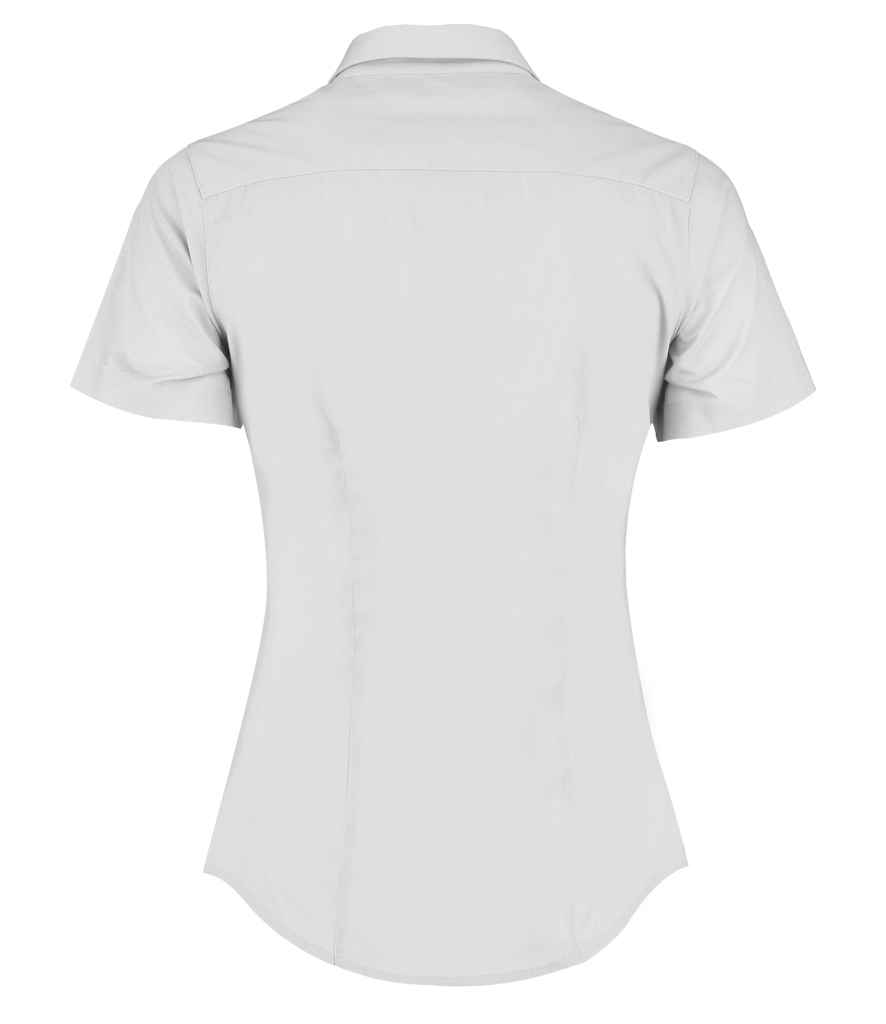 Kustom Kit Ladies Short Sleeve Tailored Poplin Shirt