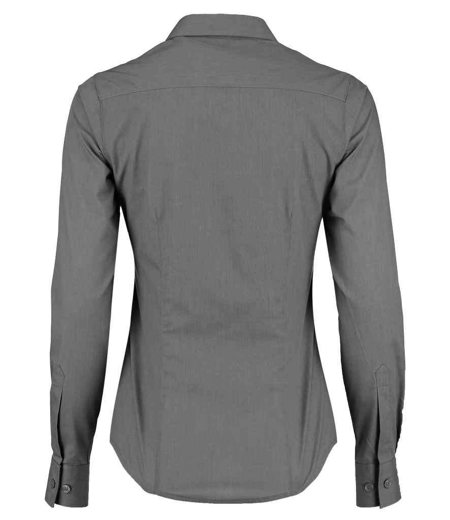 Kustom Kit Ladies Long Sleeve Tailored Poplin Shirt