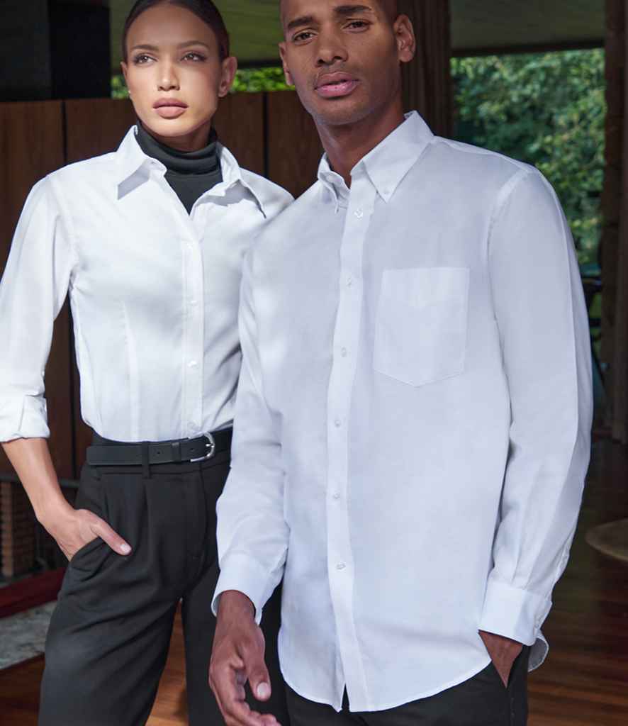 Kustom Kit Long Sleeve Classic Fit Workwear Oxford Shirt