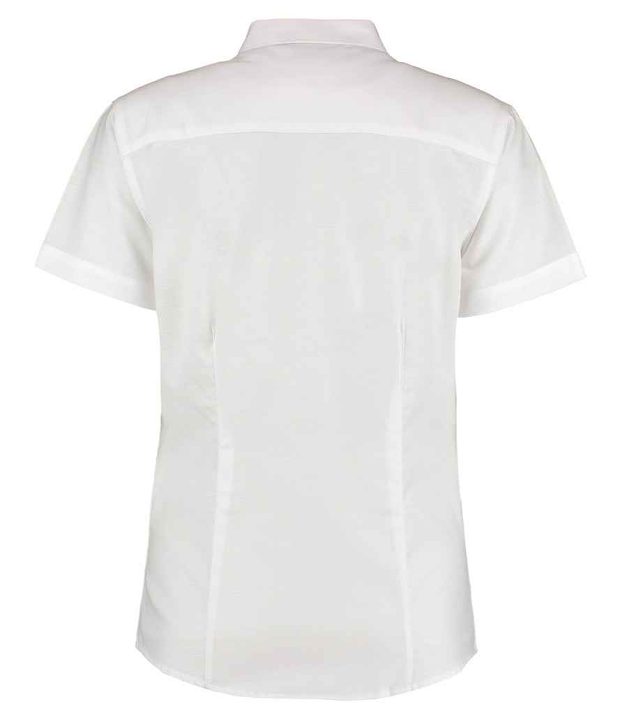 Kustom Kit Ladies Short Sleeve Tailored Workwear Oxford Shirt