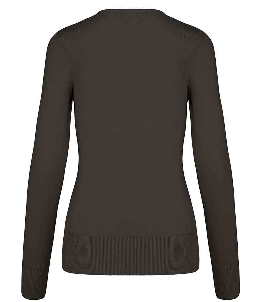 Kariban Ladies Cotton Acrylic V Neck Sweater