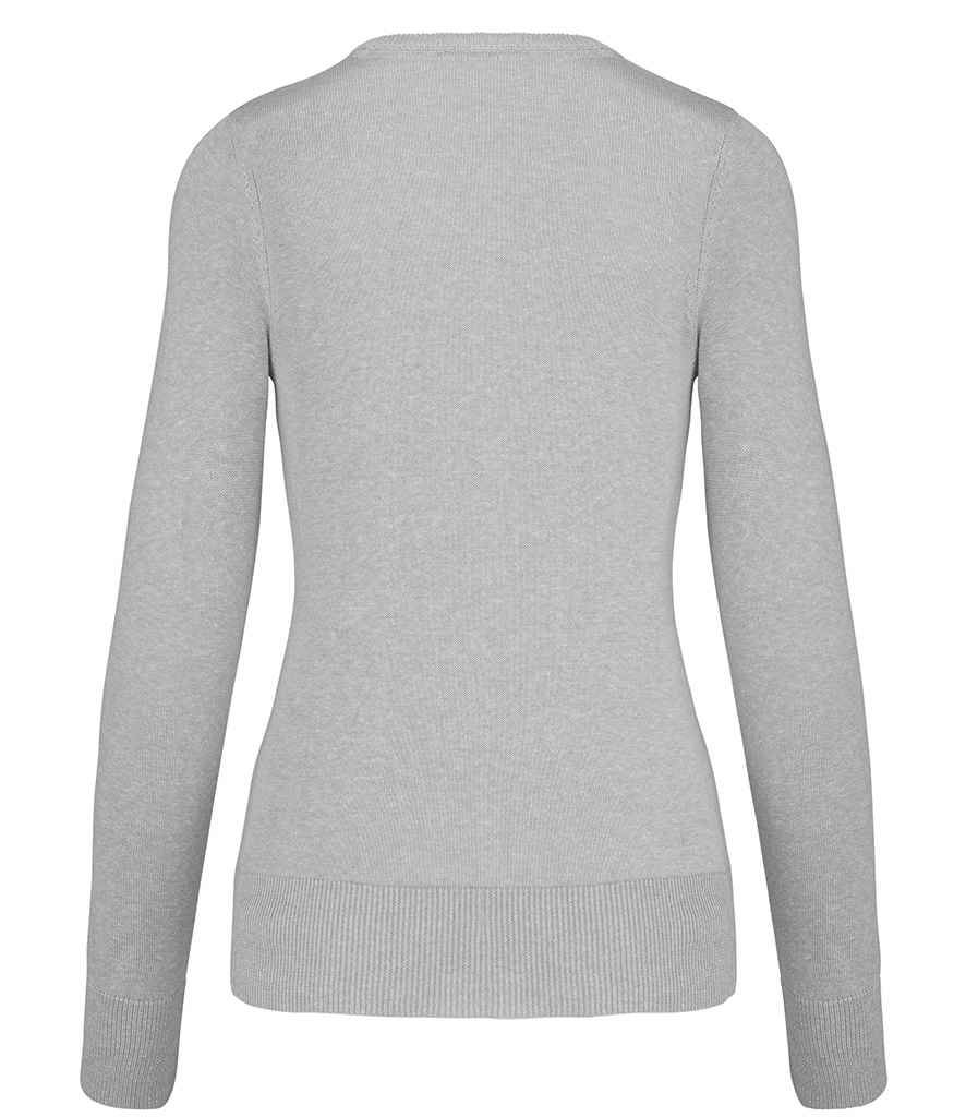Kariban Ladies Cotton Acrylic V Neck Sweater