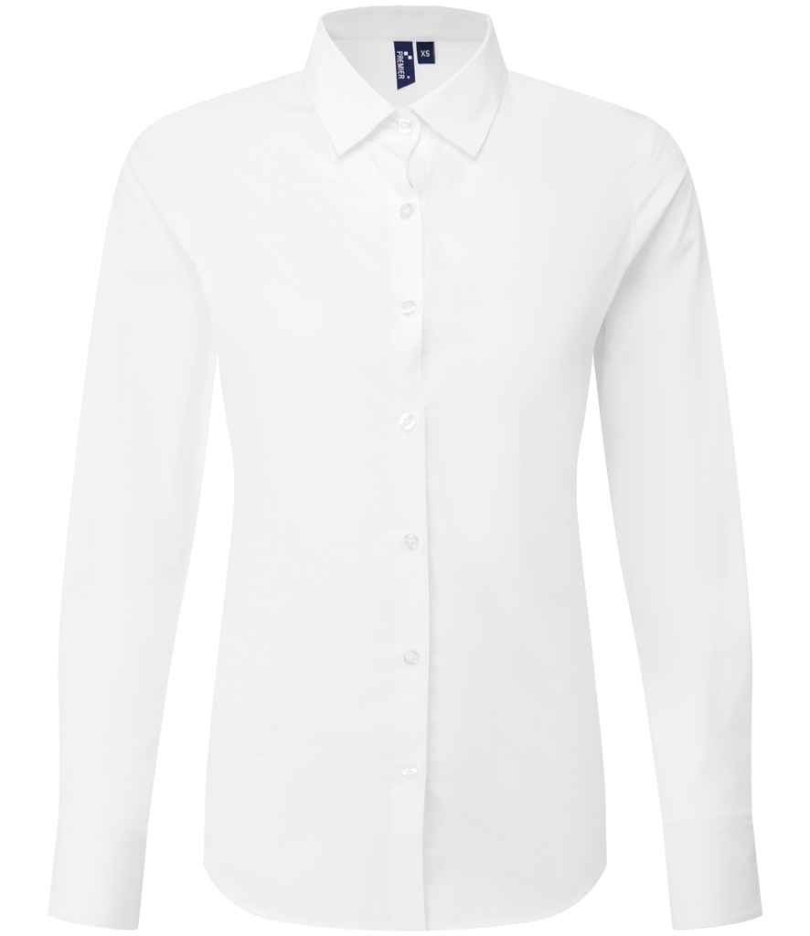 Premier Ladies Recyclight® Long Sleeve Poplin Shirt