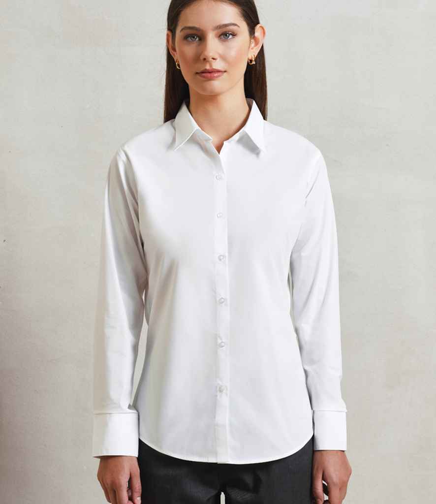 Premier Ladies Supreme Long Sleeve Poplin Shirt