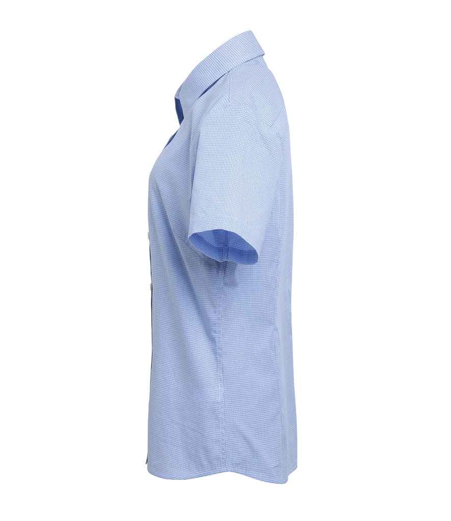 Premier Ladies Gingham Short Sleeve Shirt