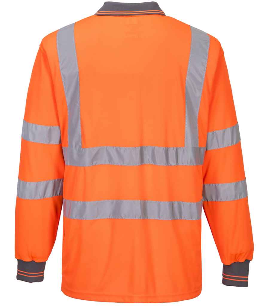 Portwest Hi-Vis Long Sleeve Polo Shirt
