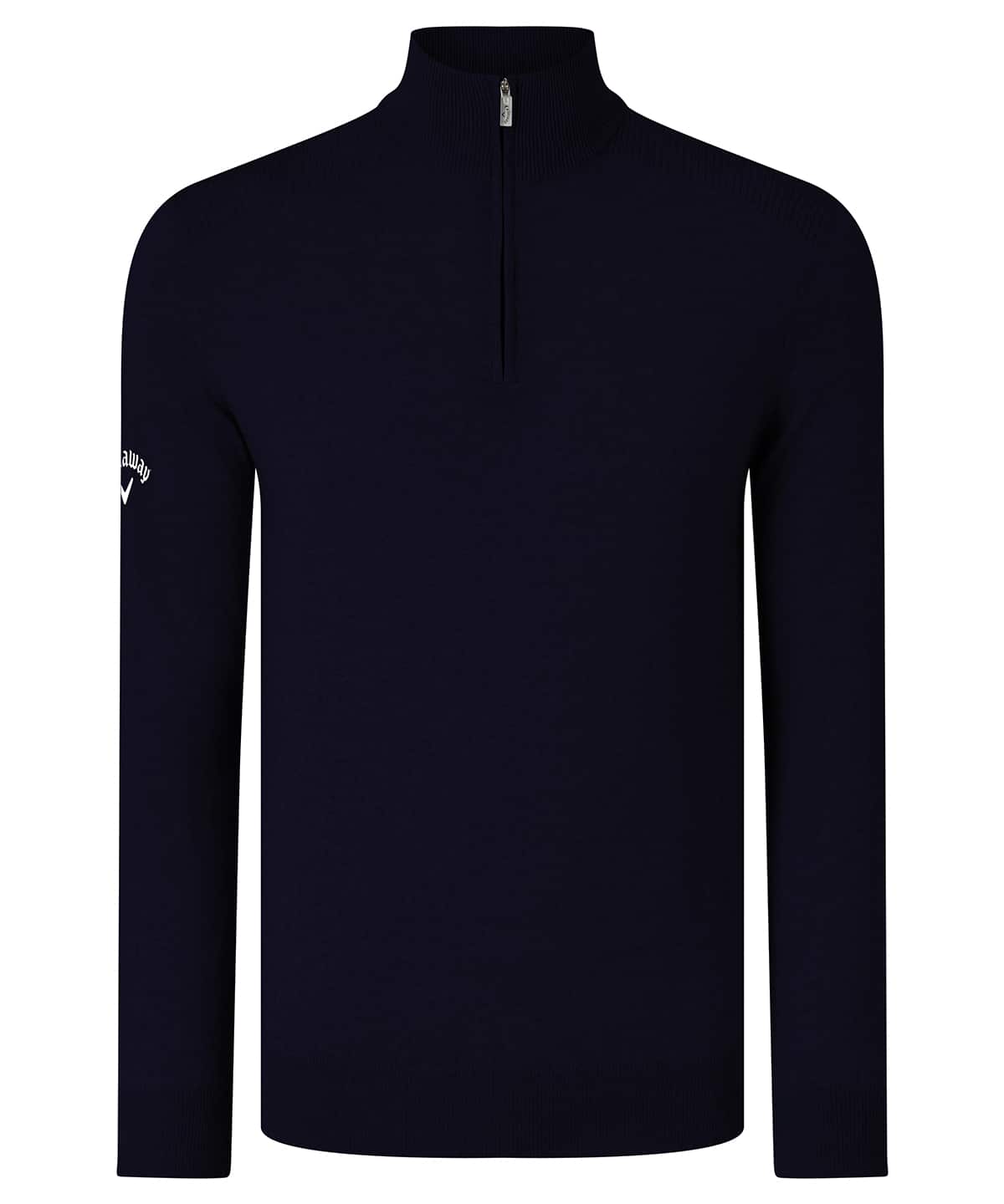 Ribbed ¼ zip Merino sweater