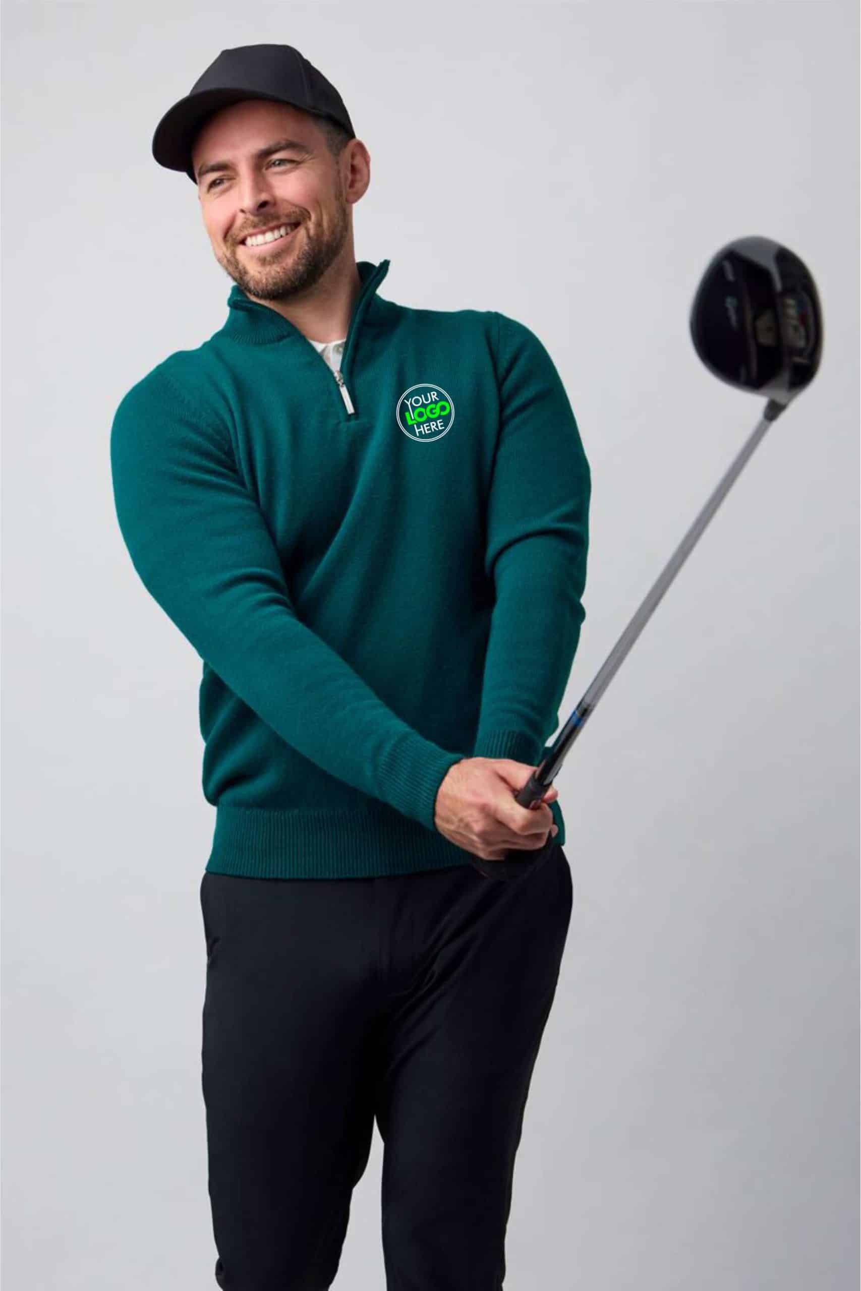 Glenmuir COLL Lambswool Zip Neck