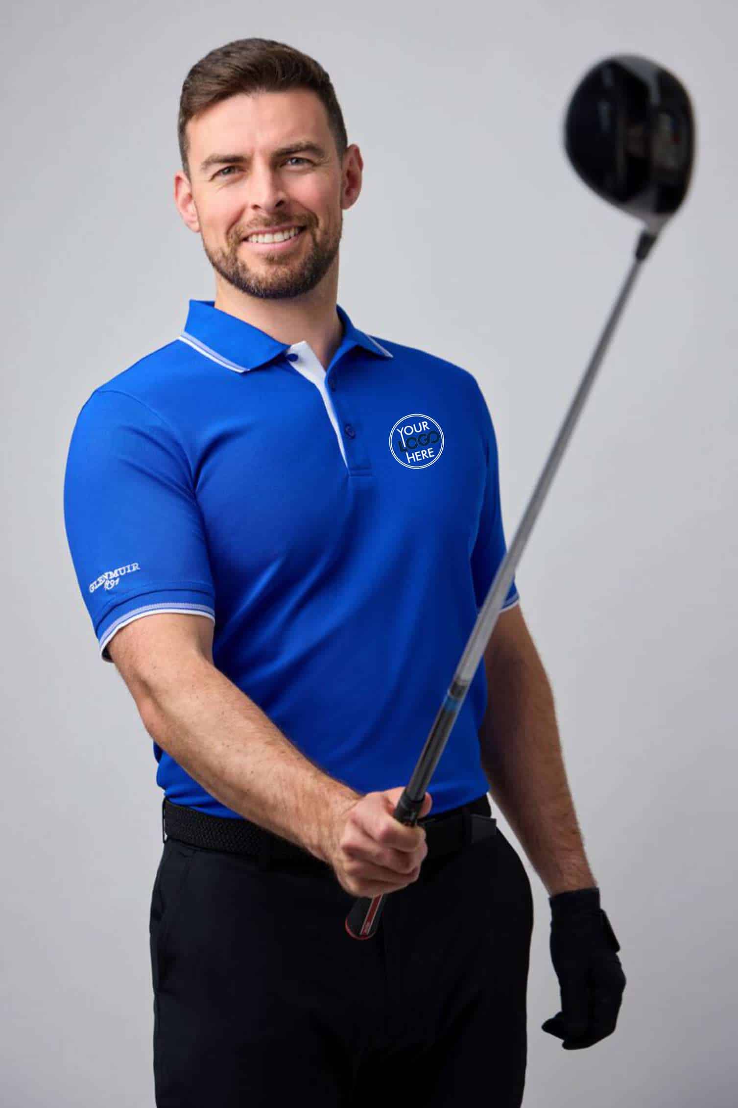 Glenmuir ETHAN Mens Tipped Polo Shirt