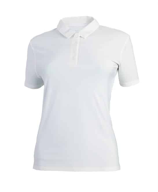 nk421 Women’s Nike Dri-FIT Victory short sleeve polo- White