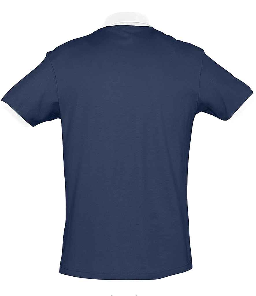 SOL'S Prince Contrast Cotton Piqué Polo Shirt