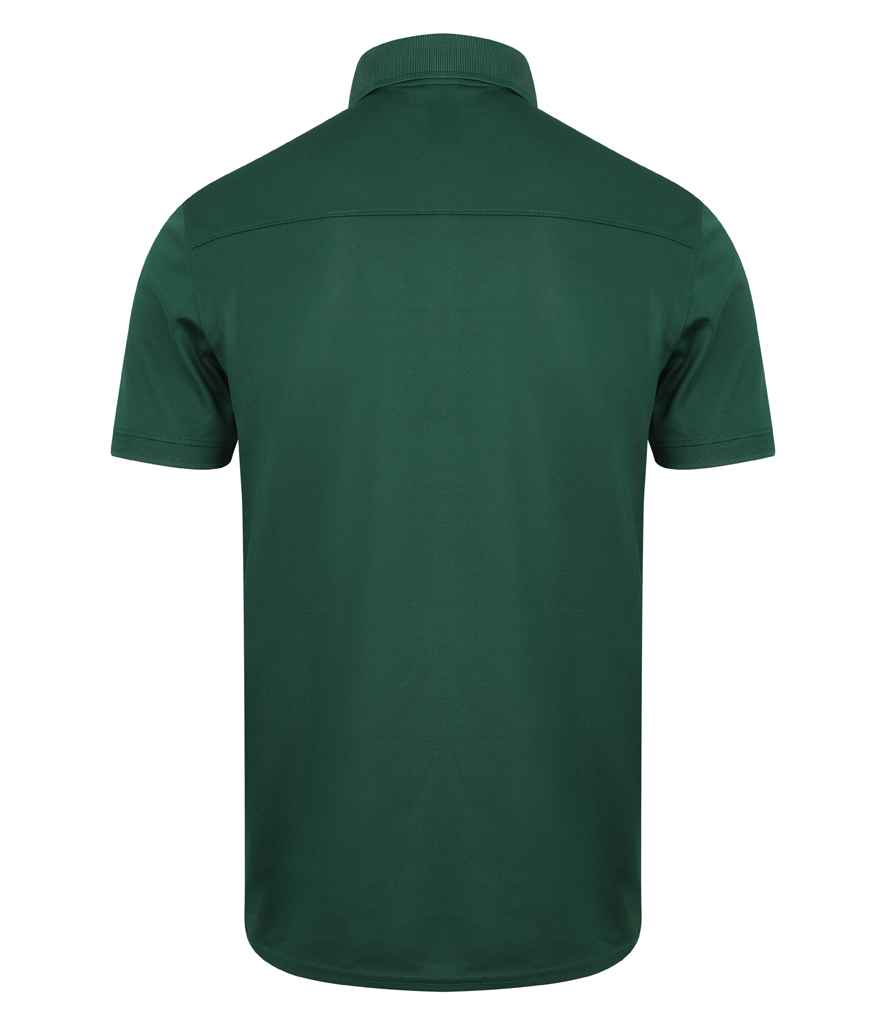 Henbury Slim Fit Stretch Microfine Piqué Polo Shirt