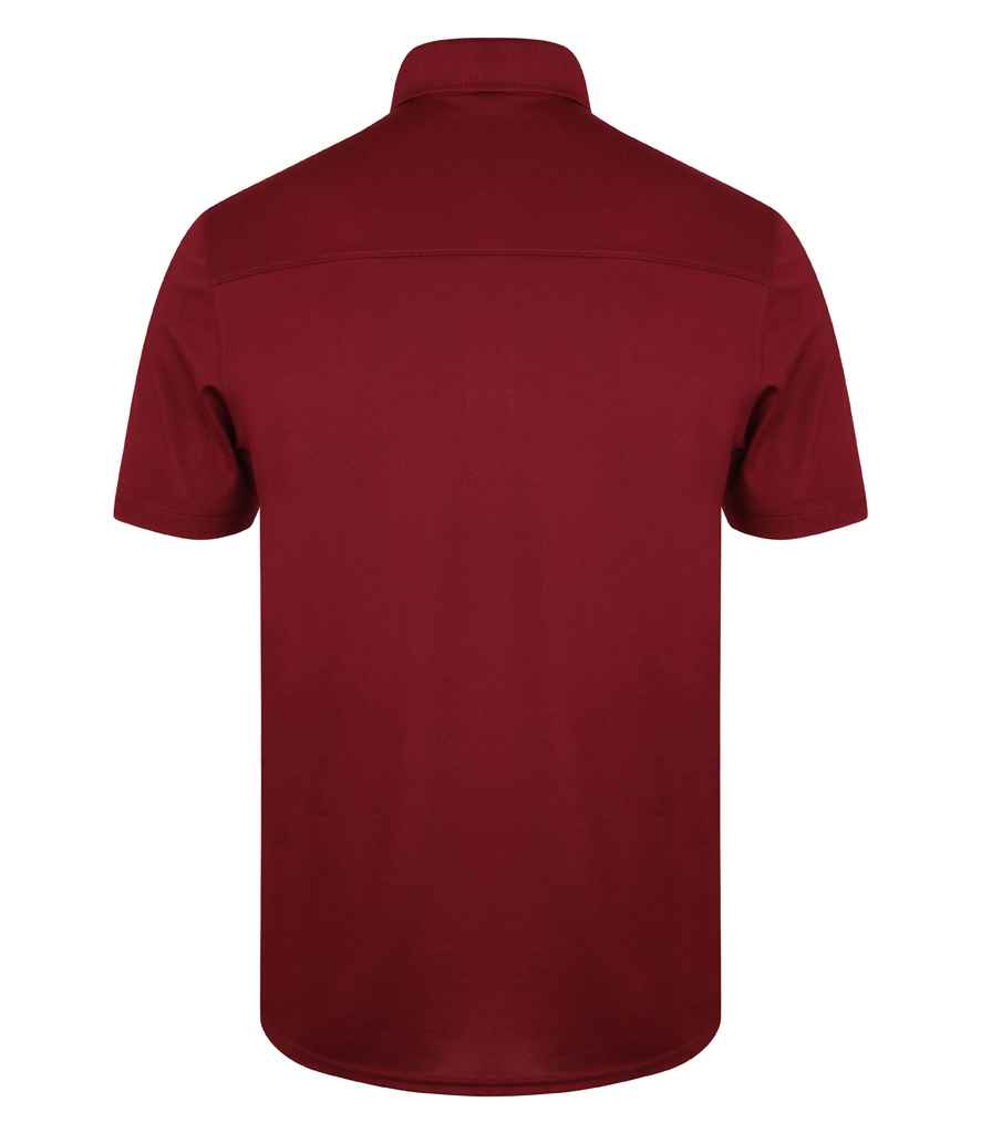 Henbury Slim Fit Stretch Microfine Piqué Polo Shirt