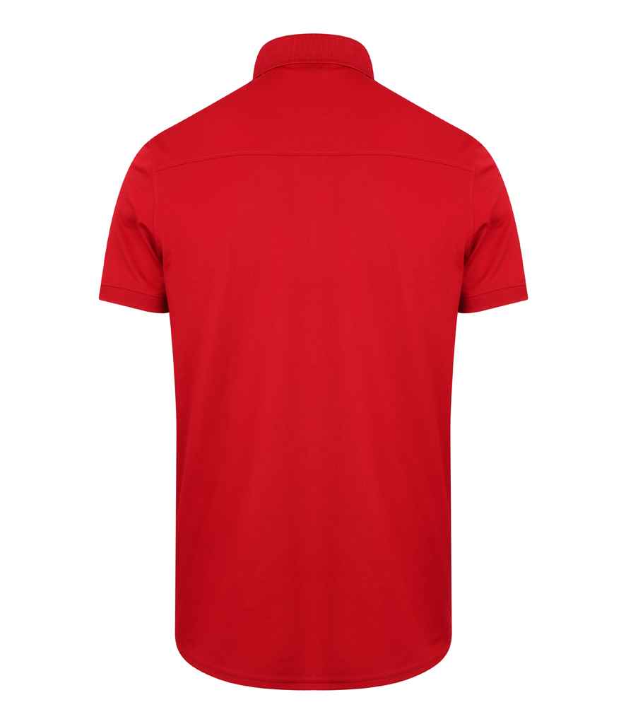 Henbury Slim Fit Stretch Microfine Piqué Polo Shirt