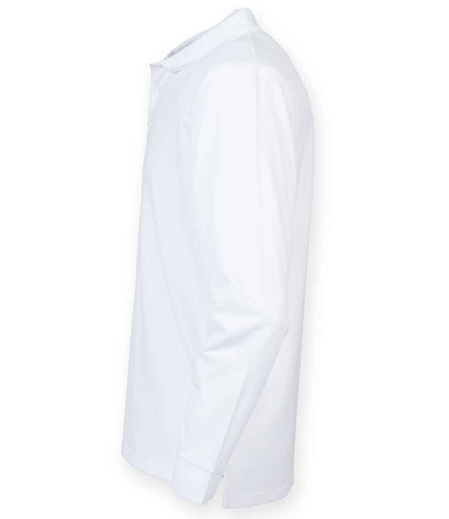 Henbury Unisex Long Sleeve Coolplus® Piqué Polo Shirt