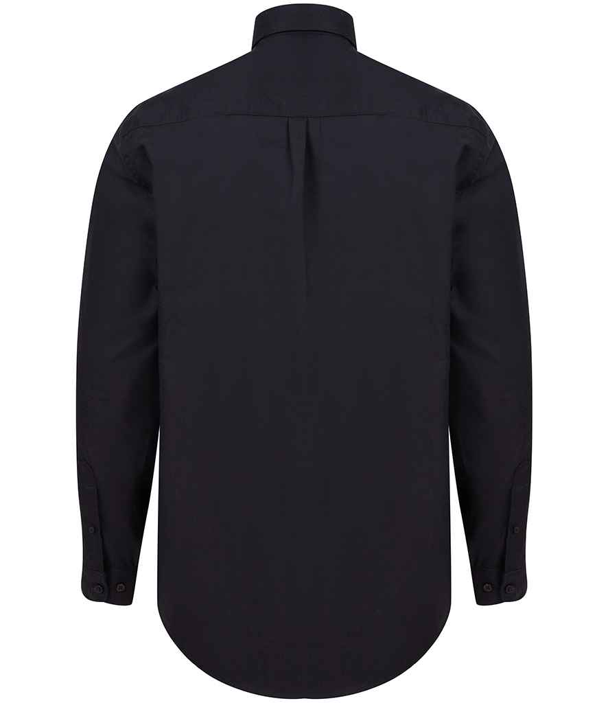 Henbury Modern Long Sleeve Classic Fit Oxford Shirt