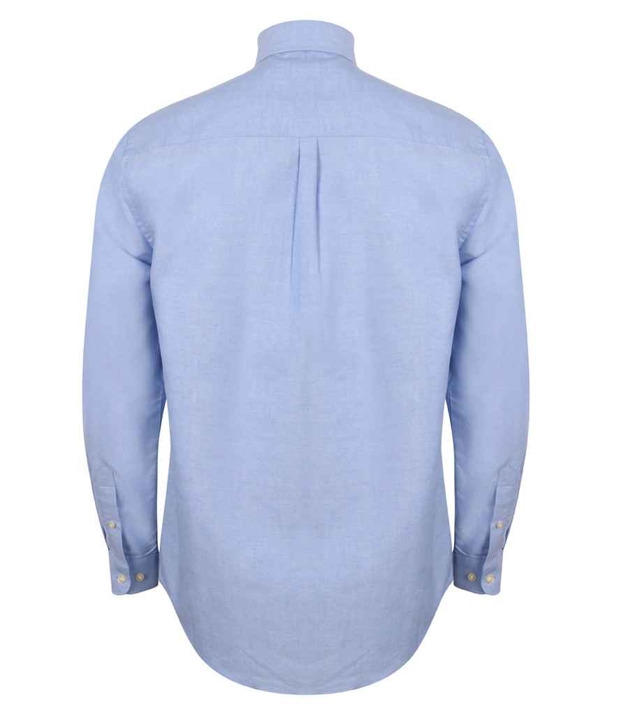 Henbury Modern Long Sleeve Classic Fit Oxford Shirt