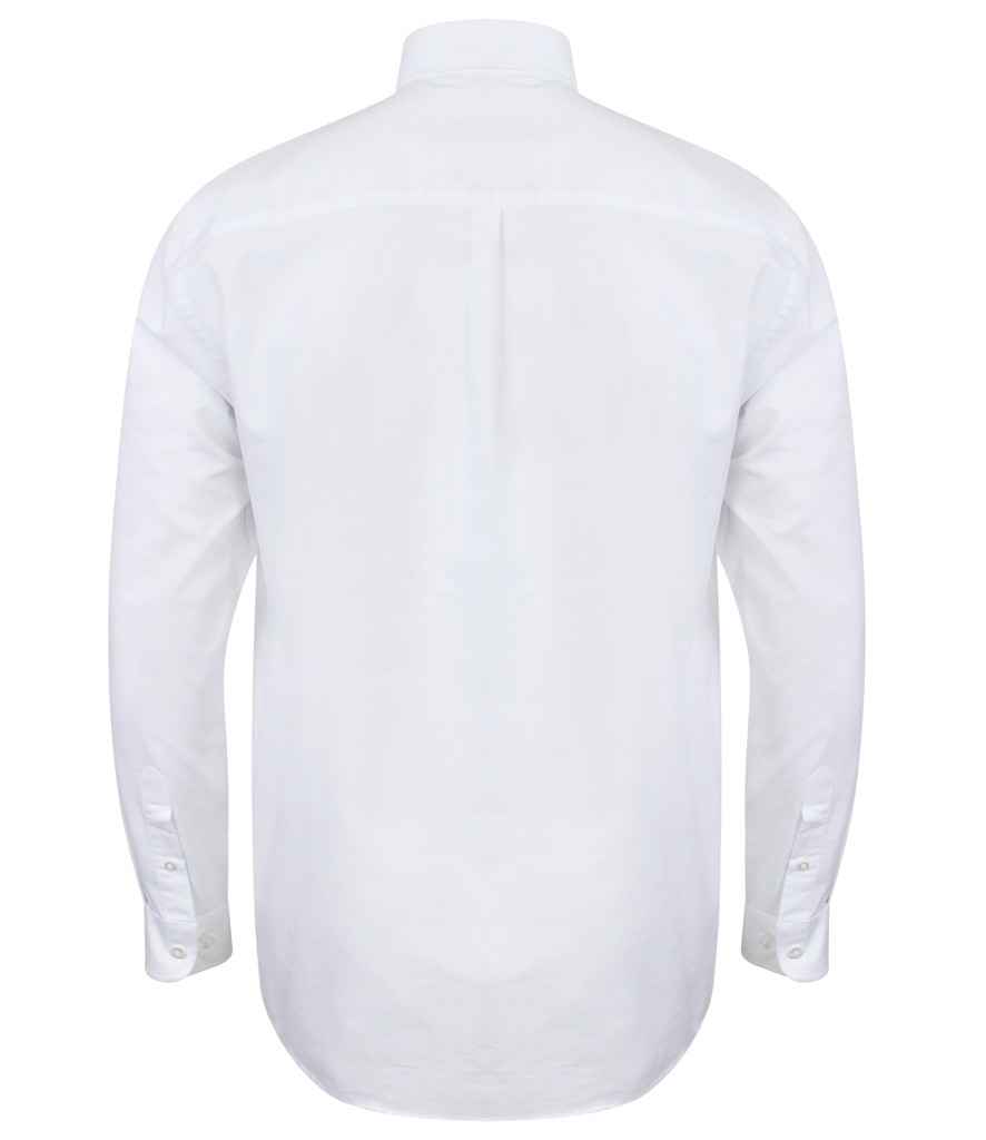Henbury Modern Long Sleeve Classic Fit Oxford Shirt