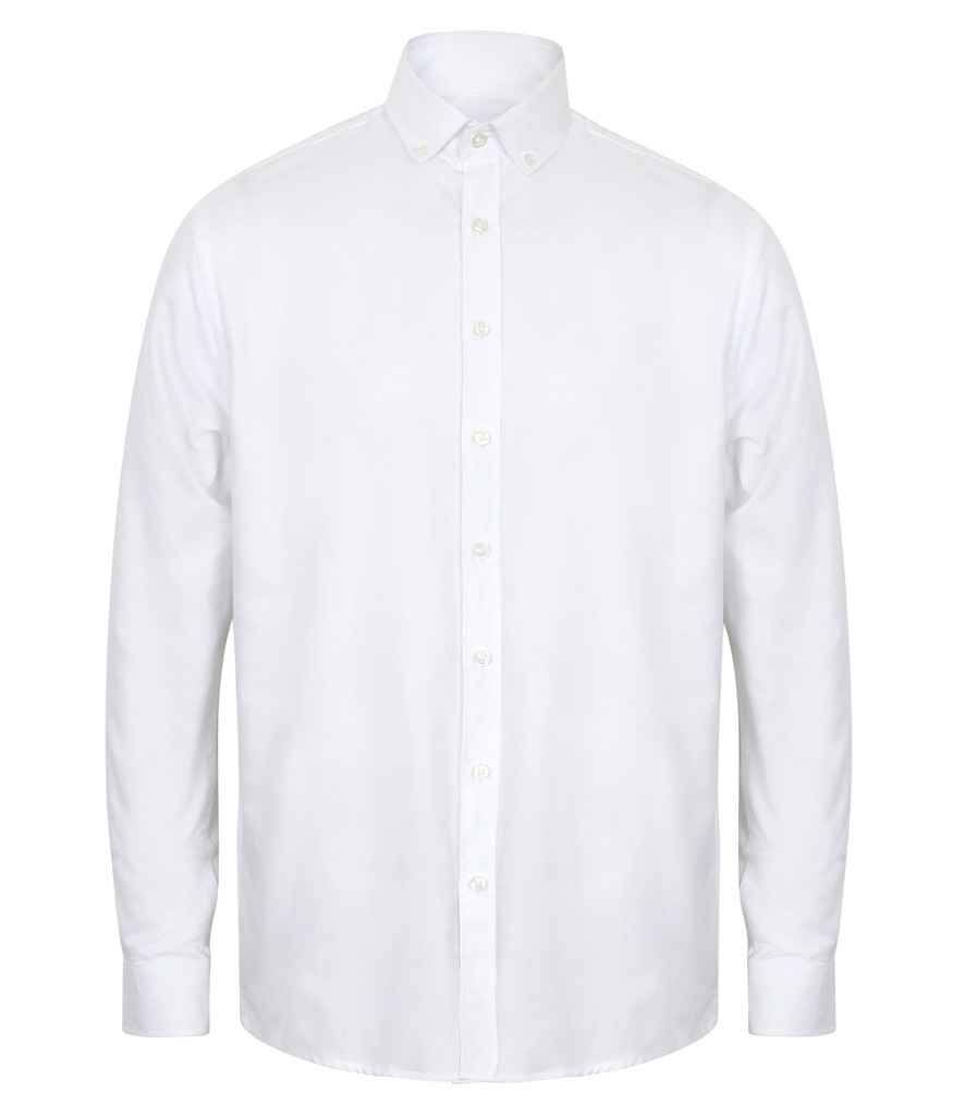 Henbury Modern Long Sleeve Classic Fit Oxford Shirt
