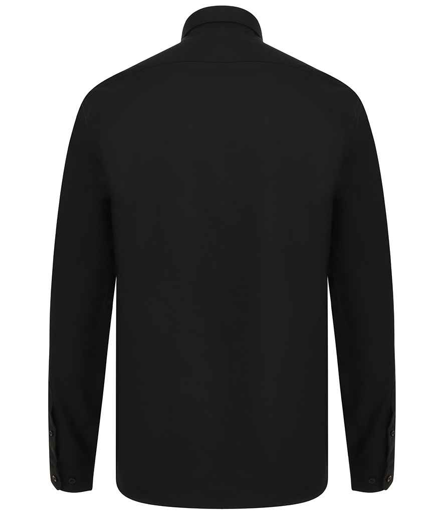 Henbury Modern Long Sleeve Regular Fit Oxford Shirt