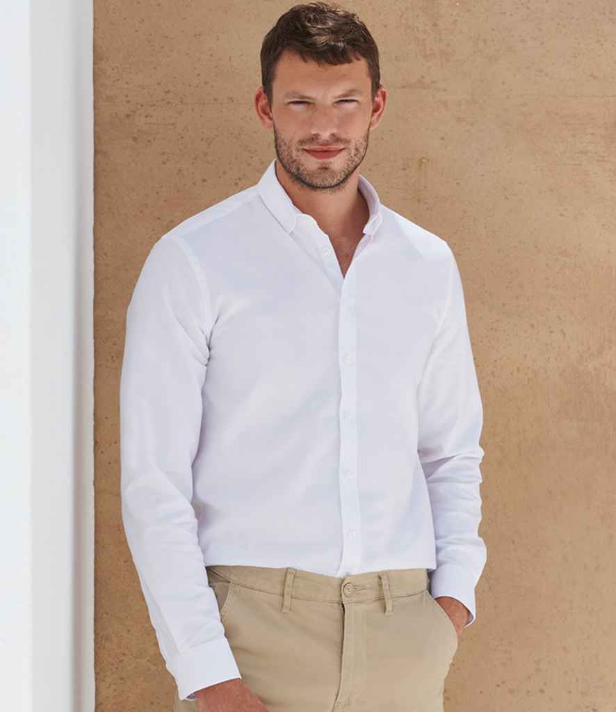 Henbury Modern Long Sleeve Regular Fit Oxford Shirt