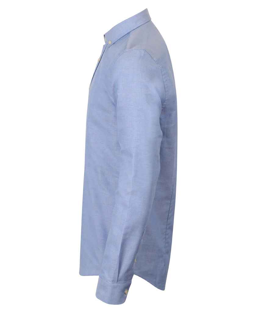 Henbury Modern Long Sleeve Slim Fit Oxford Shirt
