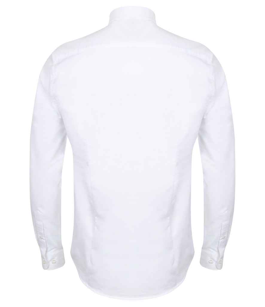 Henbury Modern Long Sleeve Slim Fit Oxford Shirt