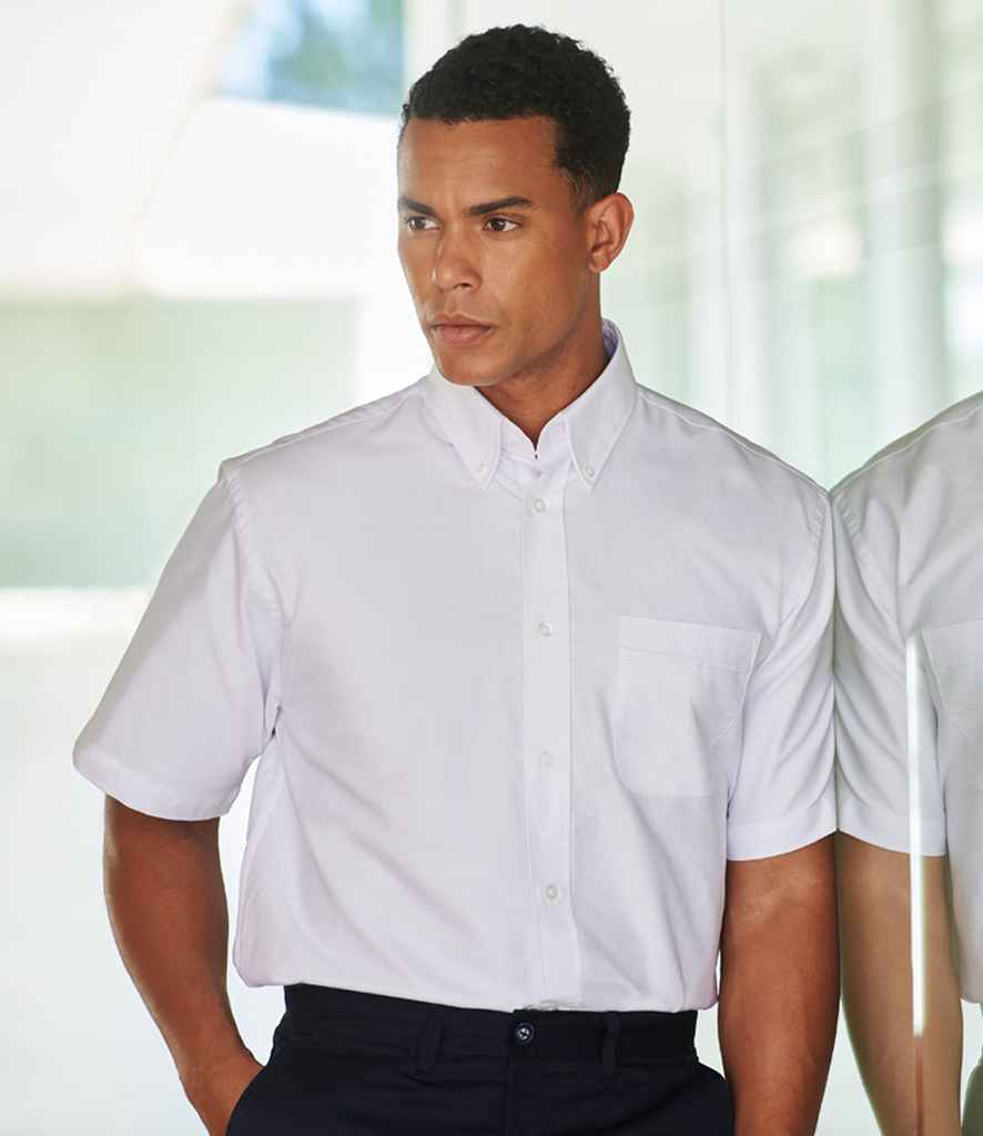 Henbury Short Sleeve Classic Oxford Shirt