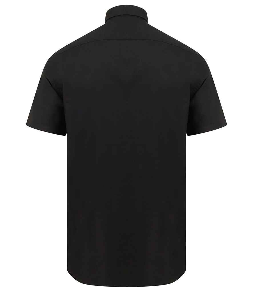 Henbury Modern Short Sleeve Regular Fit Oxford Shirt