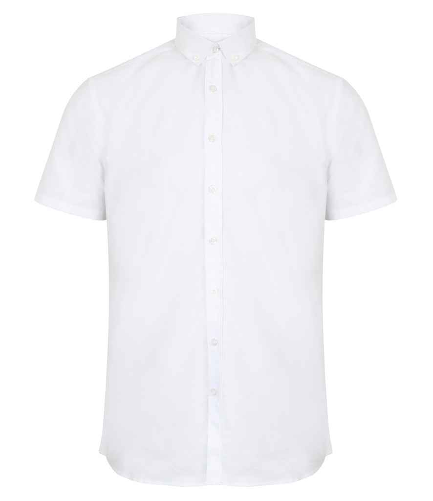 Henbury Modern Short Sleeve Regular Fit Oxford Shirt