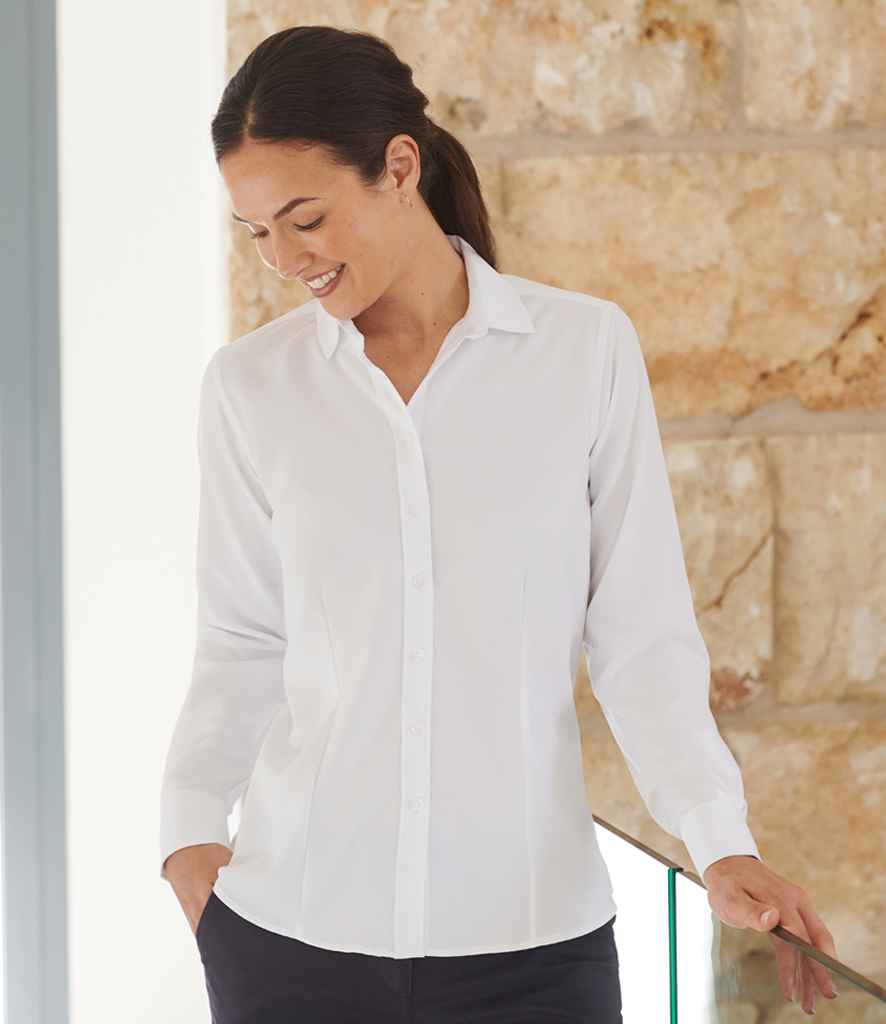 Henbury Ladies Long Sleeve Wicking Shirt