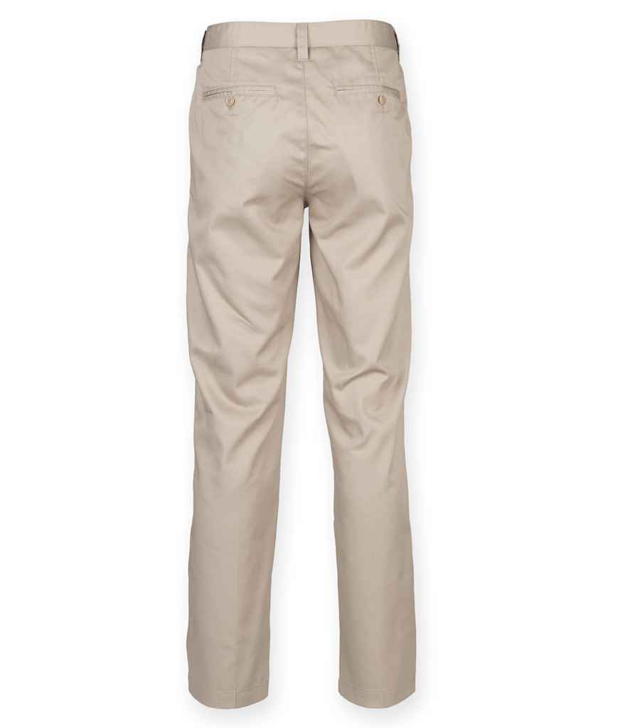 Henbury 65/35 Flat Fronted Chino Trousers