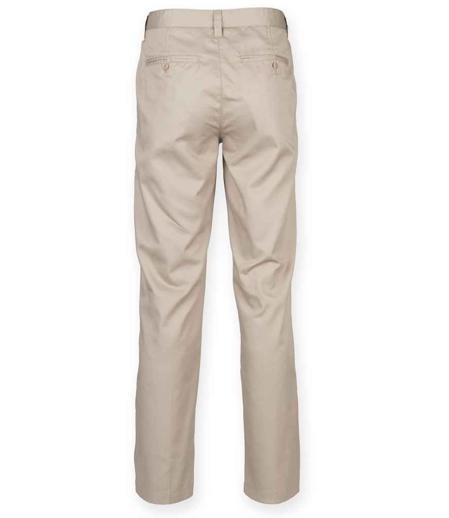 Henbury Ladies 65/35 Flat Fronted Chino Trousers