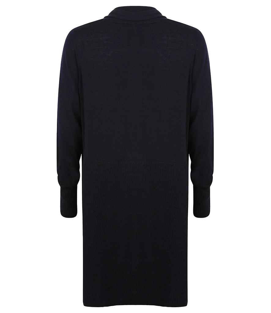 Henbury Ladies Longline Open Cardigan