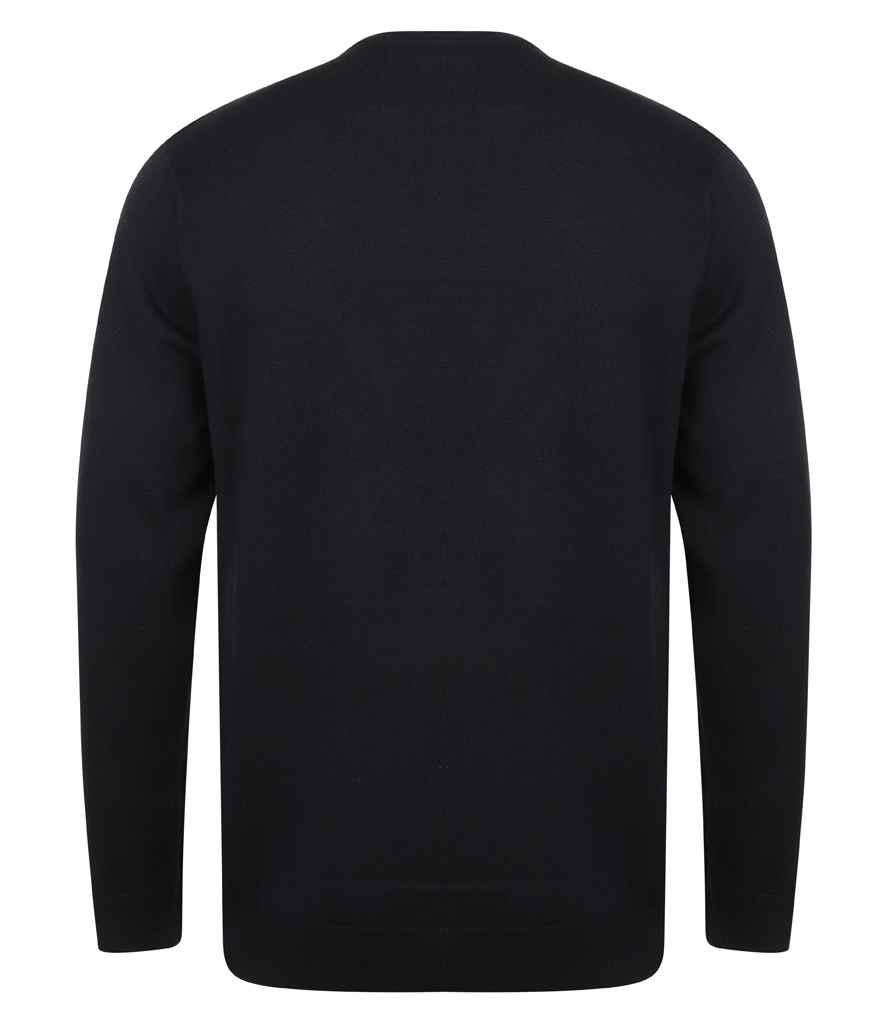 Henbury Lightweight Cotton Acrylic Crew Neck Sweater