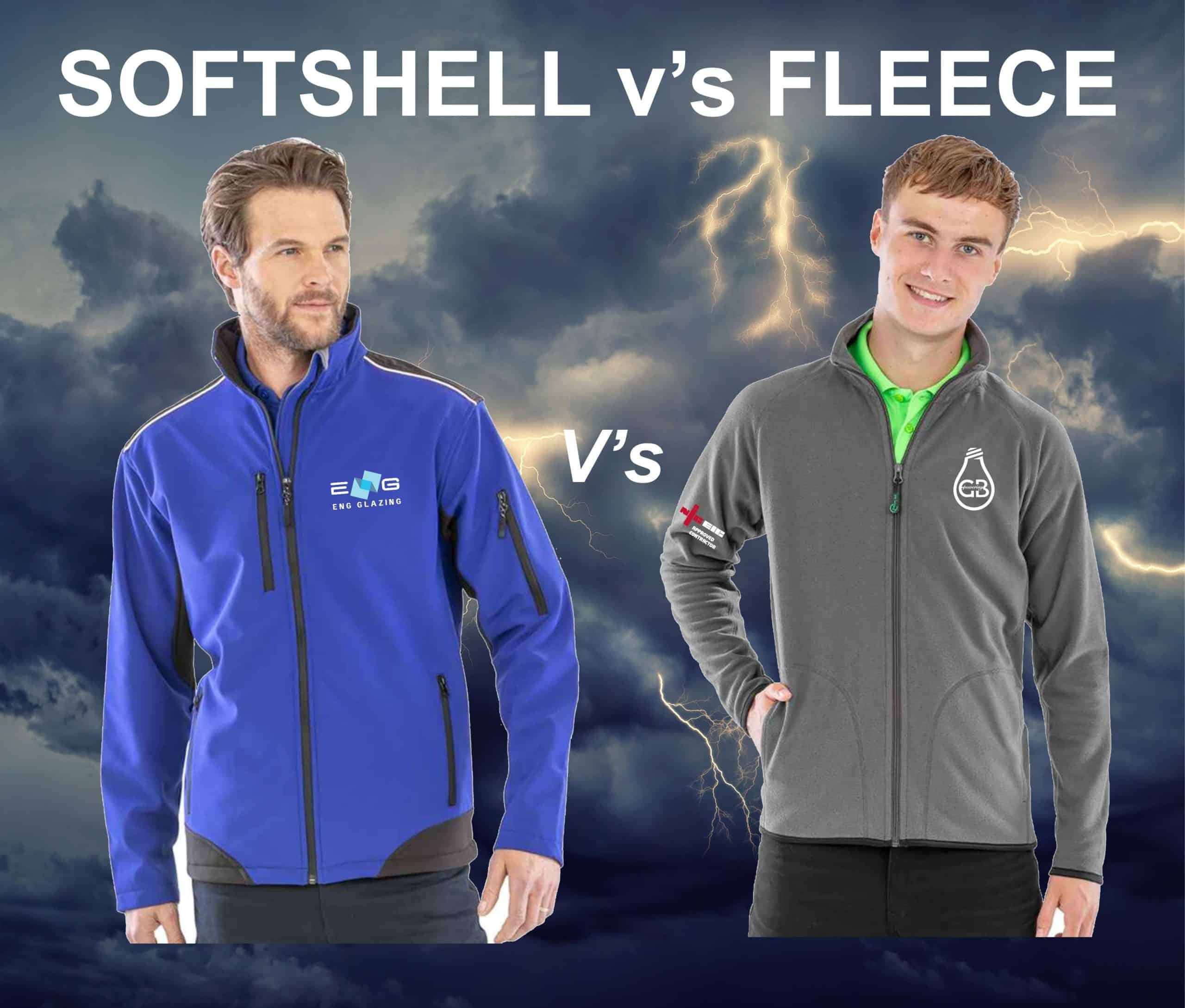 Personalised Softshell Jackets v's Embroidered Fleece Jackets