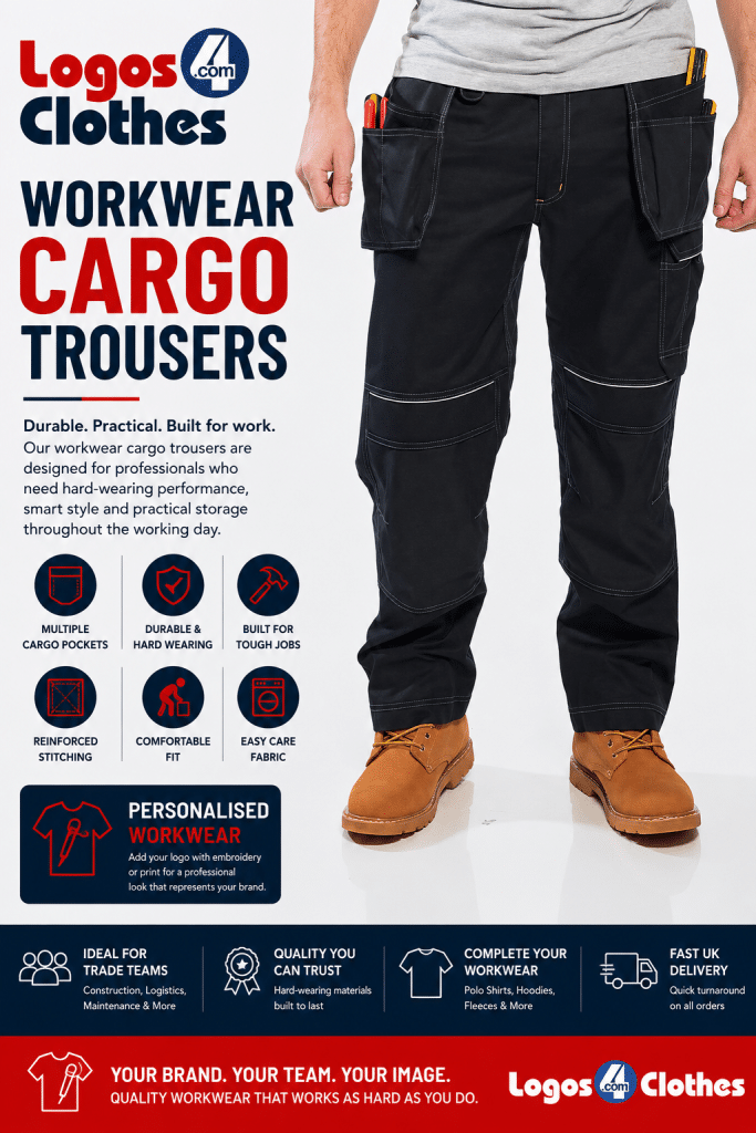 Workwear cargo trousers