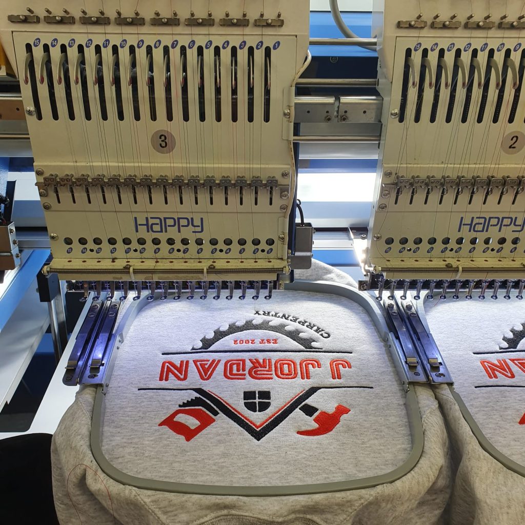 Quality Workwear embroidered Hoodie from logos4clothes