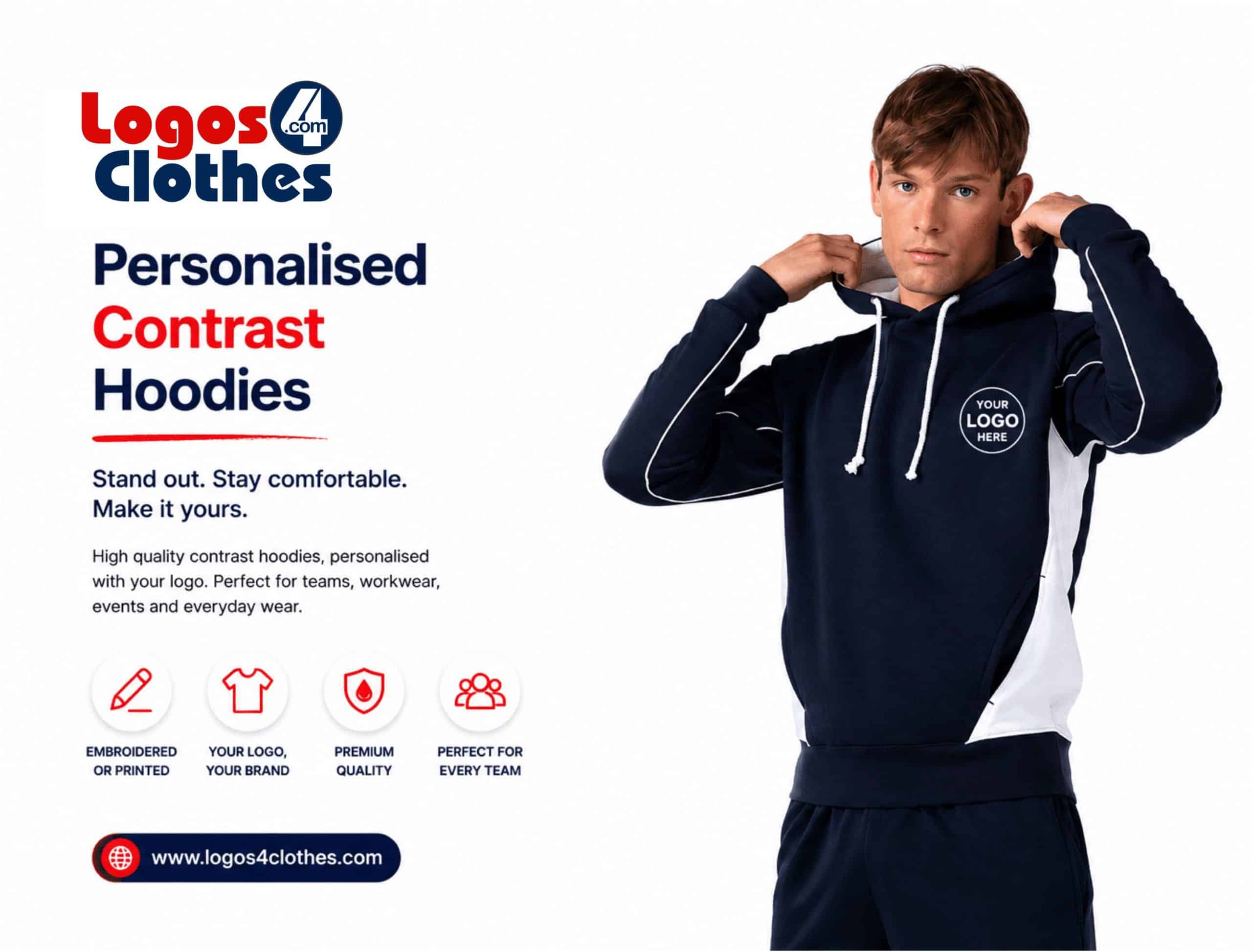Shop-personalised-Contrast Hoodies-Sports