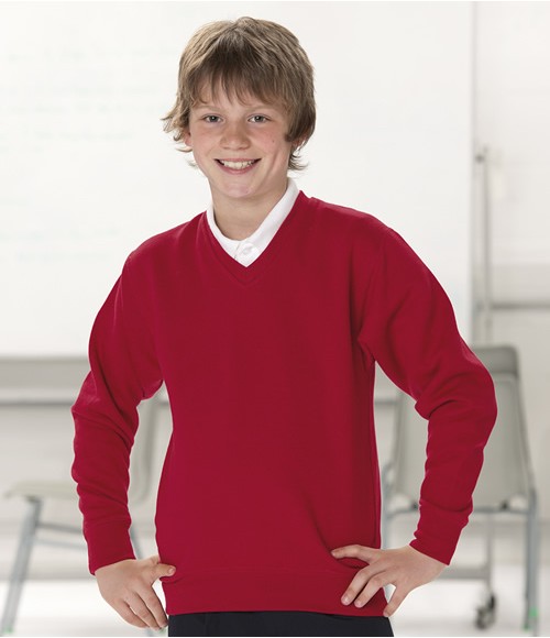 Jerzees Schoolgear Kids V Neck Sweatshirt