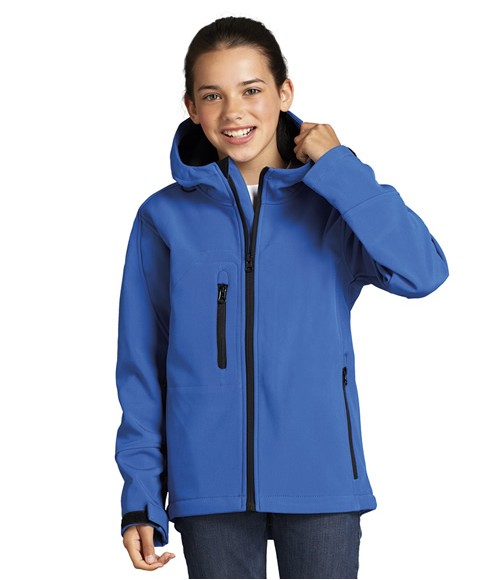 SOL'S Kids Replay Hooded Soft Shell Jacket